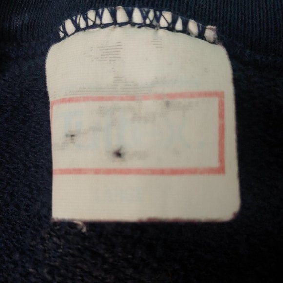 Vintage West Virginia University Mountaineers Logo 7 Men L Sweatshirt Bleach Dye - Picture 9 of 9